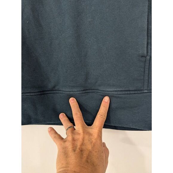 Lululemon Sweatshirt women's size 2 dark teal turtleneck cowl neck pockets - Picture 3 of 7